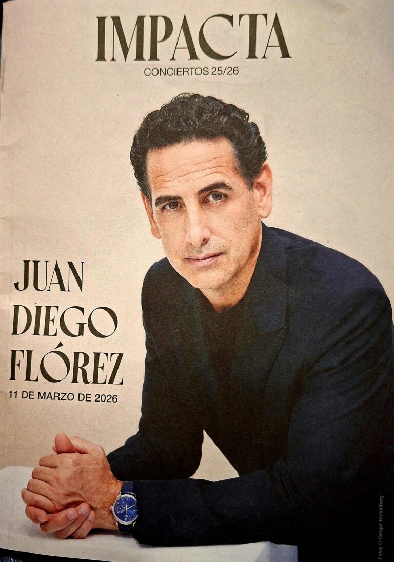 JUAN DIEGO FLÓREZ, FULGURANTE ÉXITO Y TEATRO LLENO CON IMPACTA, EN EL AUDITORIO NACIONAL DE MADRID