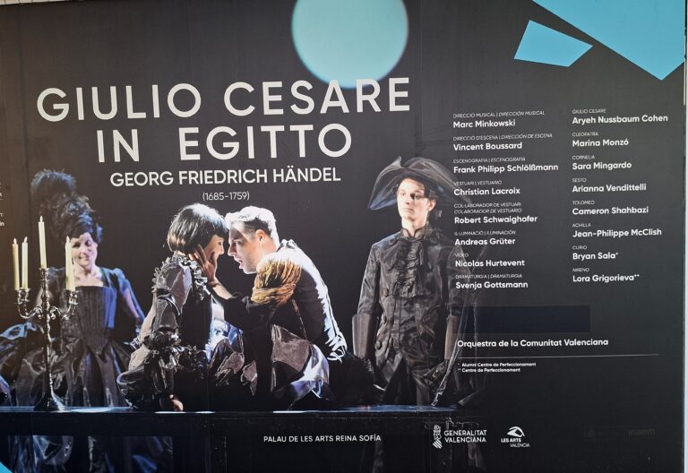 ESPECTACULAR ÚLTIMA REPRESENTACIÓN DE GIULIO CESARE DE HAENDEL, EN EL PALAU DE LES ARTS DE VALENCIA