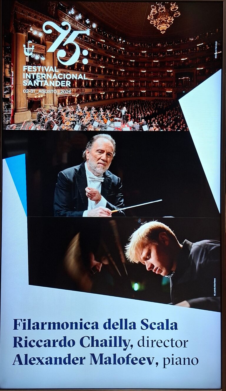 LA ORQUESTA FILARMONICA DELLA SCALA DE MILÁN, CON EL MAESTRO RICCARDO CHAILLY EN LA 75 EDICIÓN DEL FESTIVAL DE SANTANDER: LA GRANDE BELLEZZA